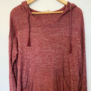 Roxy Scoop Neck Drawstring Hoodie